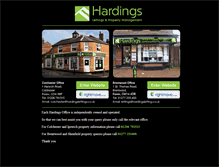 Tablet Screenshot of hardingslettings.com